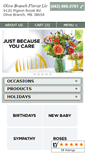 Mobile Screenshot of olivebranchflorist.net